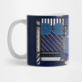 Denim Addicted Patchwork Mug